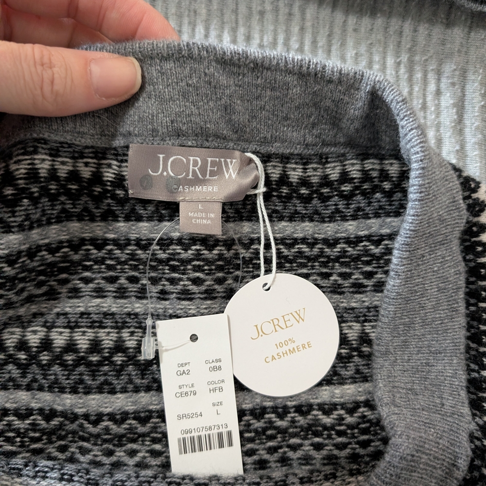 J. Crew Black and Gray Patterned Mini Skirt - Picture 2 of 4